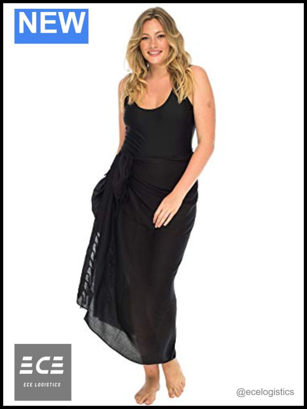 Plus Size Rayon Sarong Wrap Swimsuit Cover Up Beach Pareo
